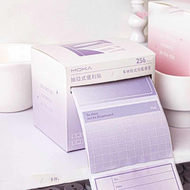 HK Cartoon pull-out sticky notes for students to tear off sticky notes for study and office notes