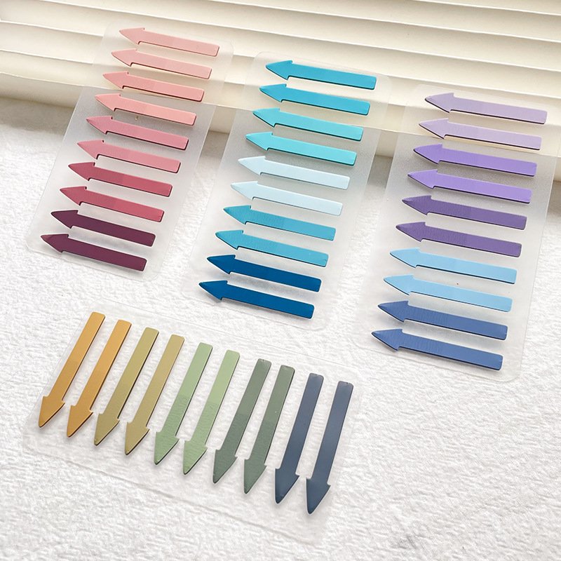 Classic waterproof translucent colored PET ultra-fine label tag office school sticky notes pad stationery supplies 200sheets/pcs