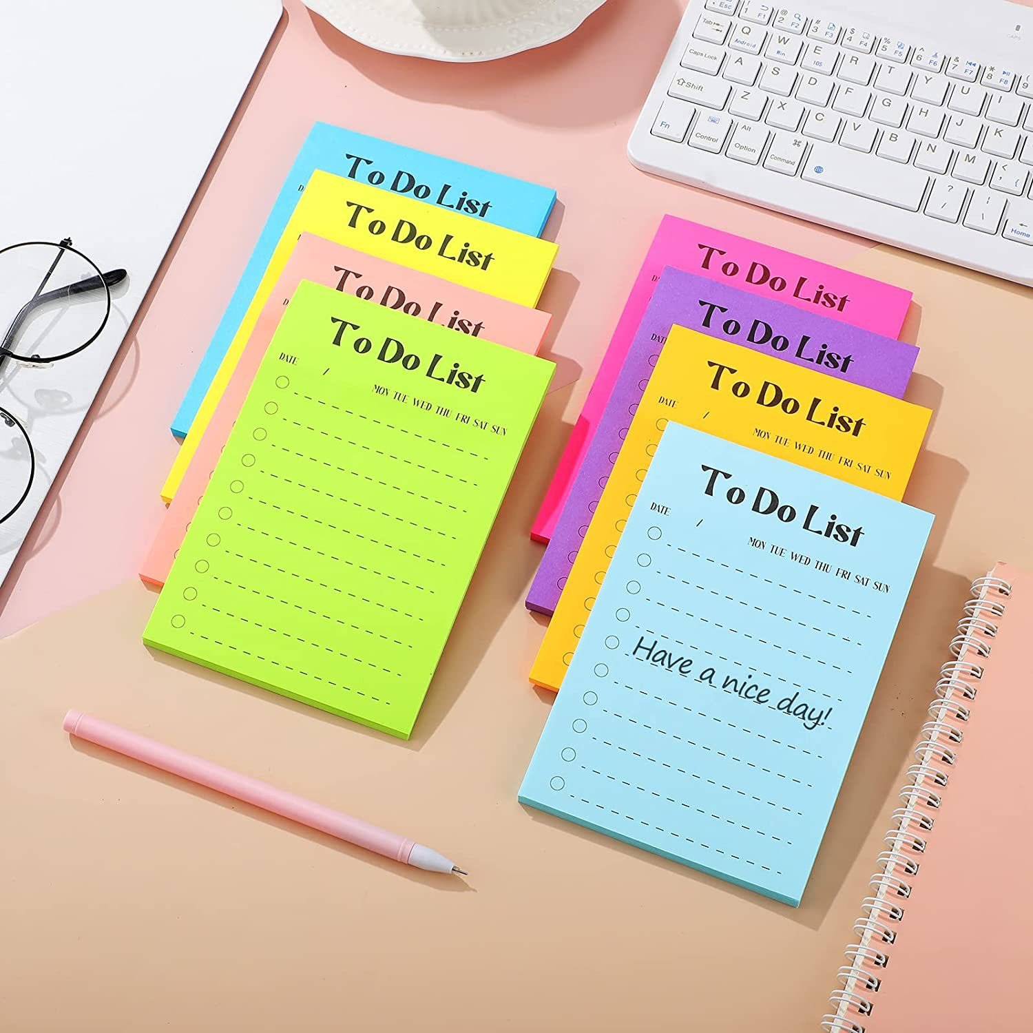 Accept a small quantity of Order for goods wholesale Free design customizable Color To Do List Sticky note