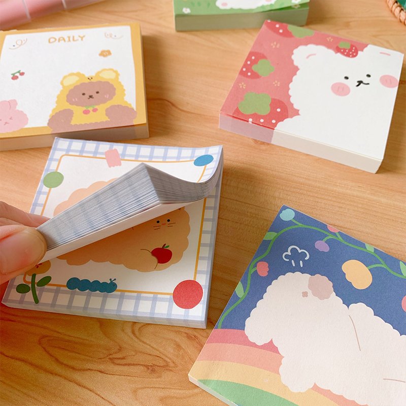 Custom Promotional Flower Stationery School Sticky Notes Writing Memo Pads