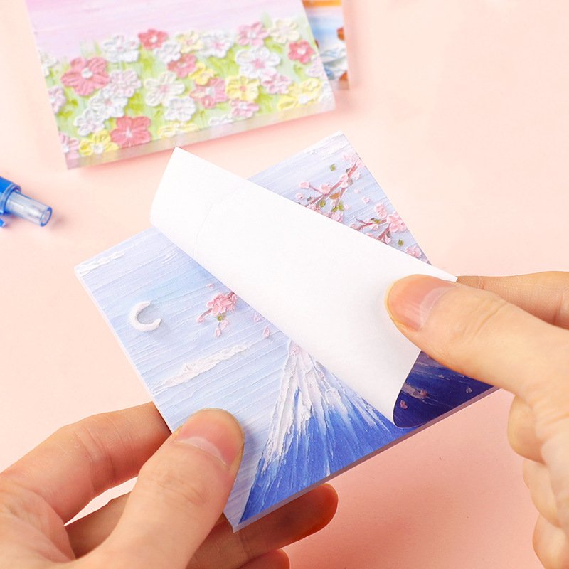 Custom Promotional Flower Stationery School Sticky Notes Writing Memo Pads