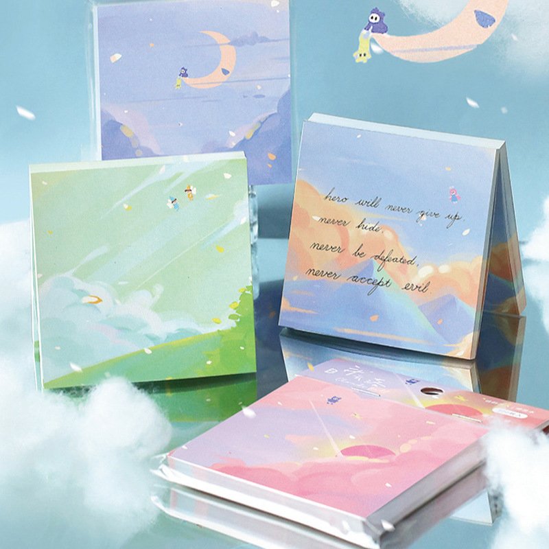 Custom Promotional Flower Stationery School Sticky Notes Writing Memo Pads