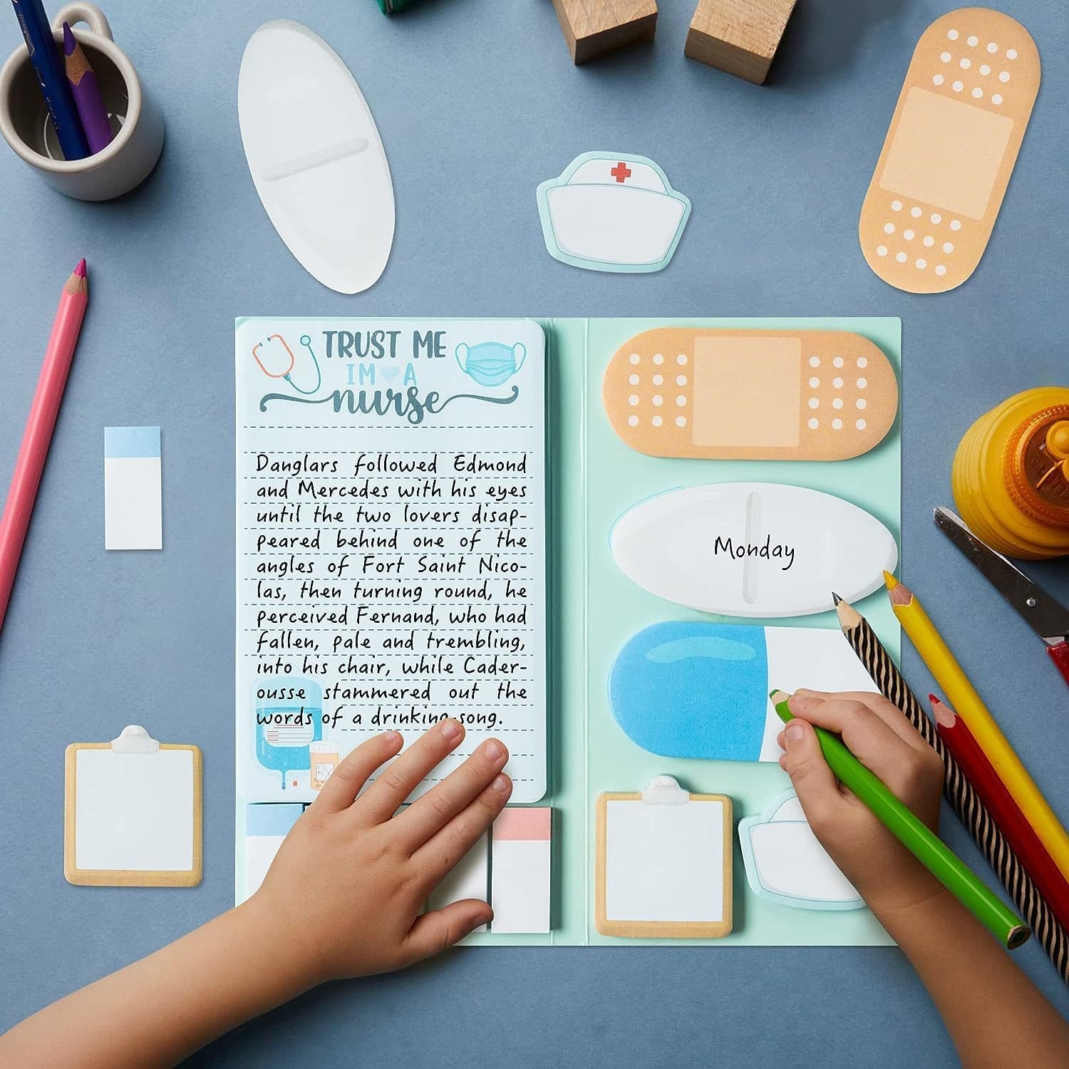 Creative Combination Post-it Notes Notebook Kawaii Sticky Notepad Memo Pads For Children's Gifts Medical Sticky Notes