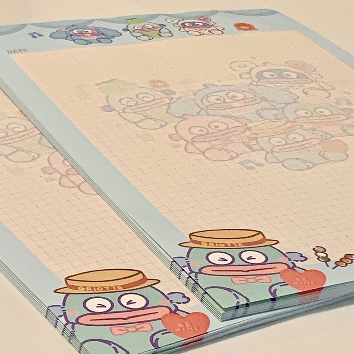 Yubon kawaii Diary Hangyodon Ugly Fish School Notebook Paper Class Notes Notepad Journaling Promotional Memo Pad for Students