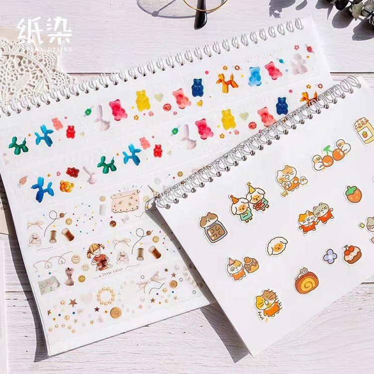 Art Sticky Notes Customizable Cartoon Shaped Release Paper Spiral Journal Notebook For School Stuudents