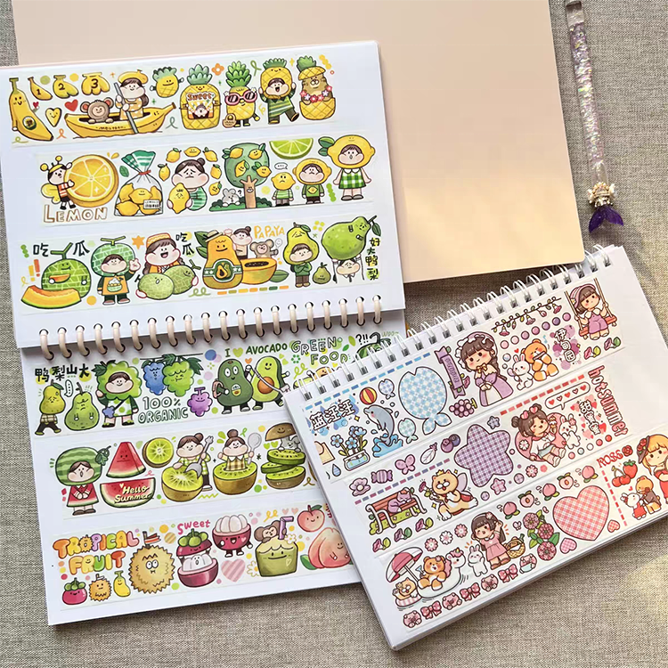 Art Sticky Notes Customizable Cartoon Shaped Release Paper Spiral Journal Notebook For School Stuudents