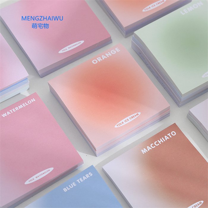Wholesale stationery china export office sticky notes sun halo design vintage office promotional memo pads stickers