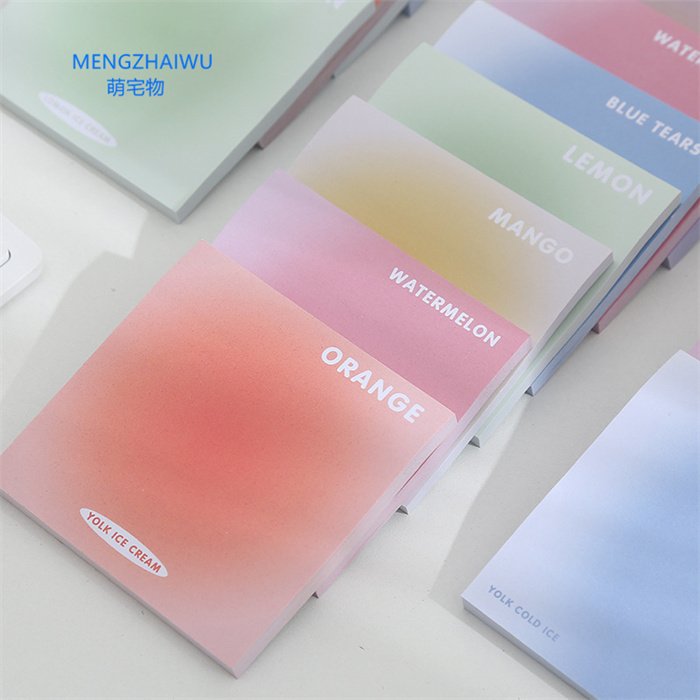 Wholesale stationery china export office sticky notes sun halo design vintage office promotional memo pads stickers