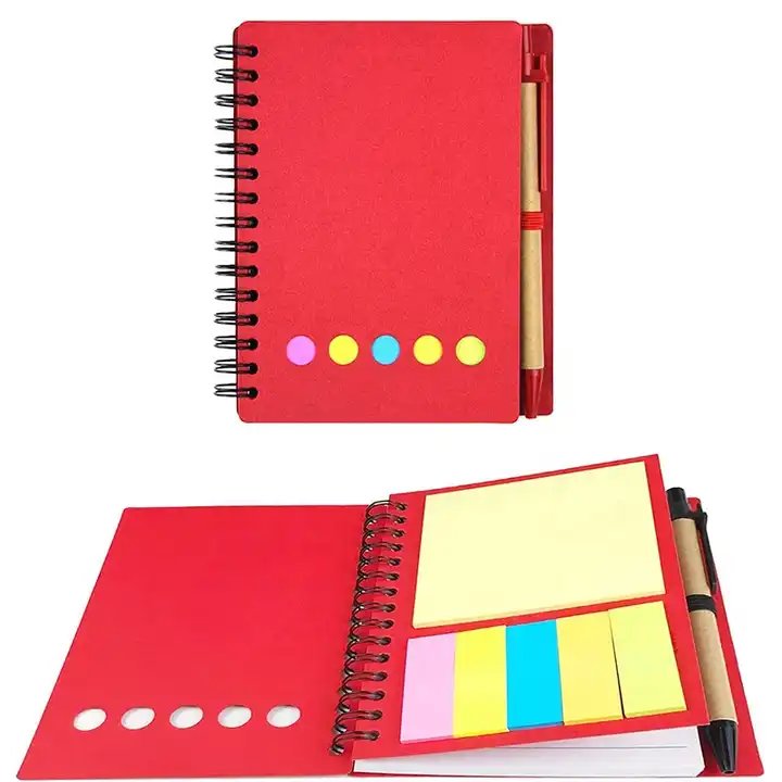 Promotional New Design Memo Pad Notepad Set A4 A5 Paper Spiral Notebook