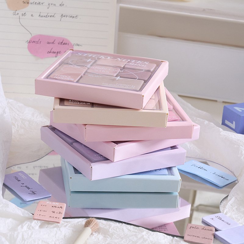 notes, Starlight Coral series, creative N-time stickers, student index stickers, color message books 6 types