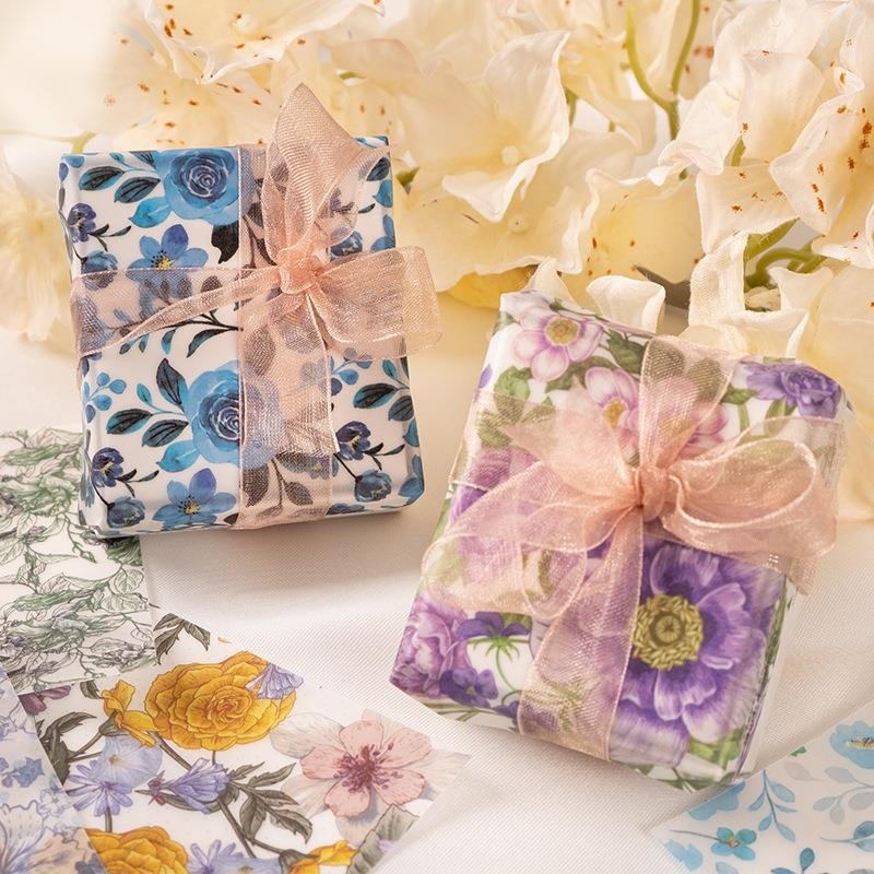 30sheets per pack Material Paper Morning Mist Garden Series Artistic Flower Notebook Gift Box Decoration Base Paper