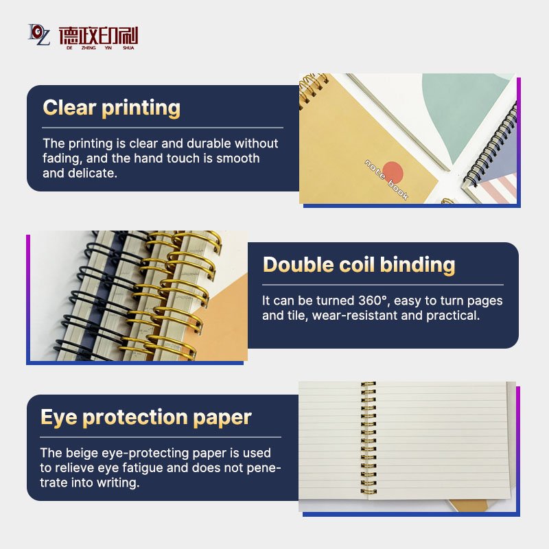 New Arrival Custom Magnetic Note pad Journal Organizer Agenda Notebook 52 Yearly Notebook Weekly Diary Meal Planner