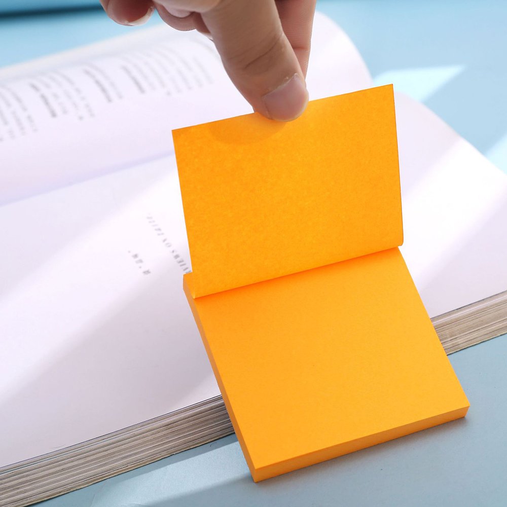 Students Office Custom Stationery Posted Stickers Sticky Note Pad 3x3 Inches Self-Adhesive Tear Off Memo Pads Sticky Note