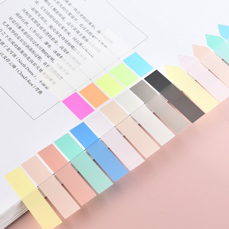 Wholesale Self-Adhesive Book Page Markers New Fluorescence Color Stick Markers and Sticky Notes Pad for Drawing