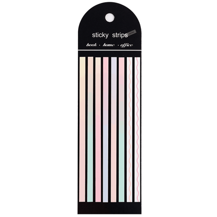 Index tabs Waterproof Coloring Custom index Sticky Notes OEM Student Adhesive Slenderness index tabs stationery sticky note