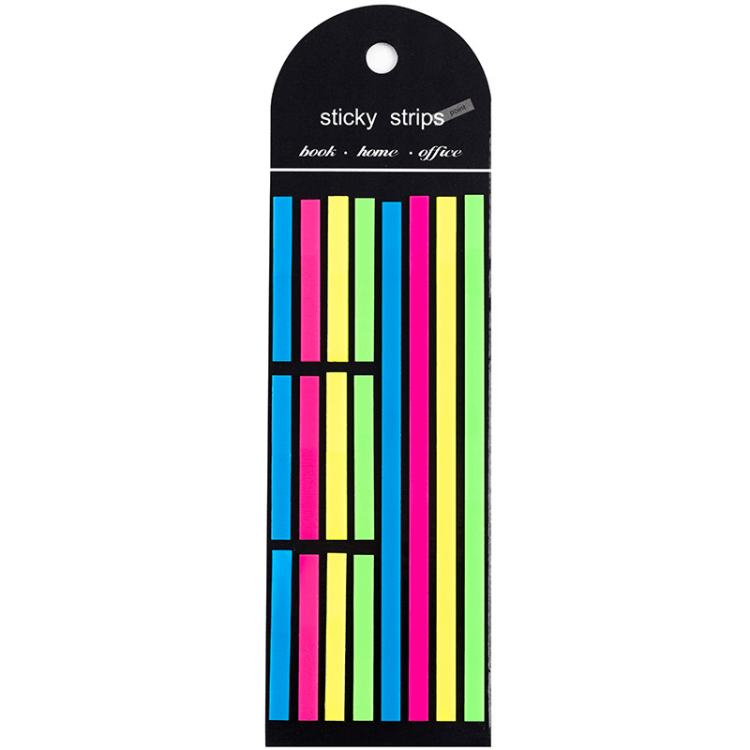 Index tabs Waterproof Coloring Custom index Sticky Notes OEM Student Adhesive Slenderness index tabs stationery sticky note