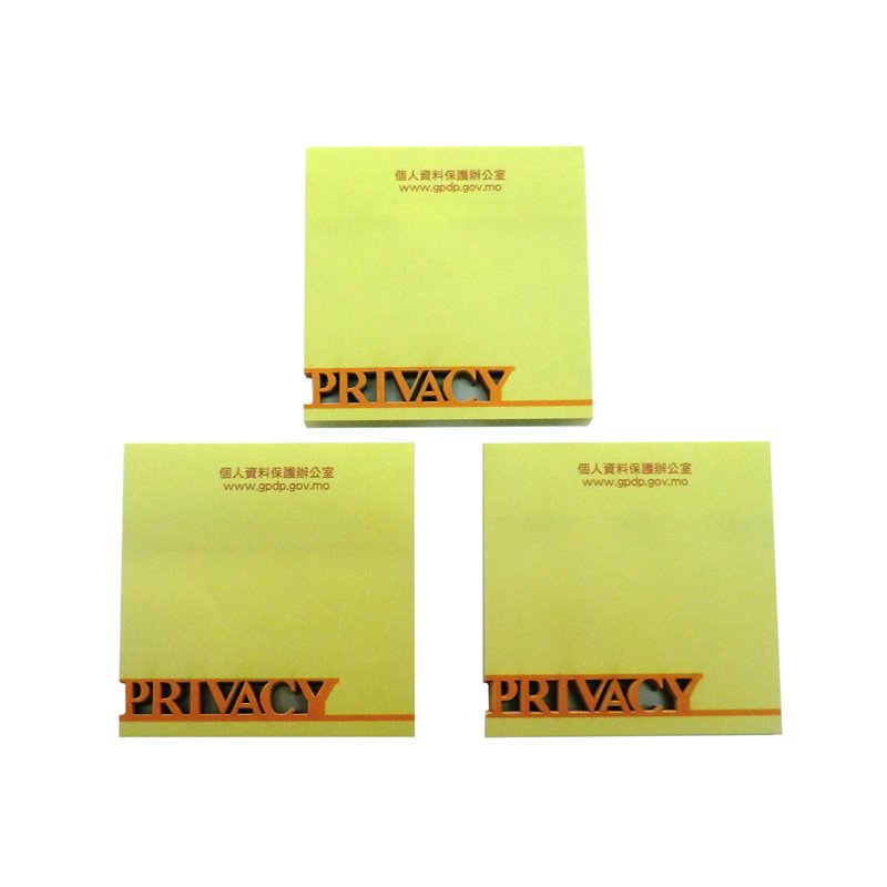 Customized 3x3 inches Die Cut Shape Sticky Notes memo notepad with Printing Company Logo
