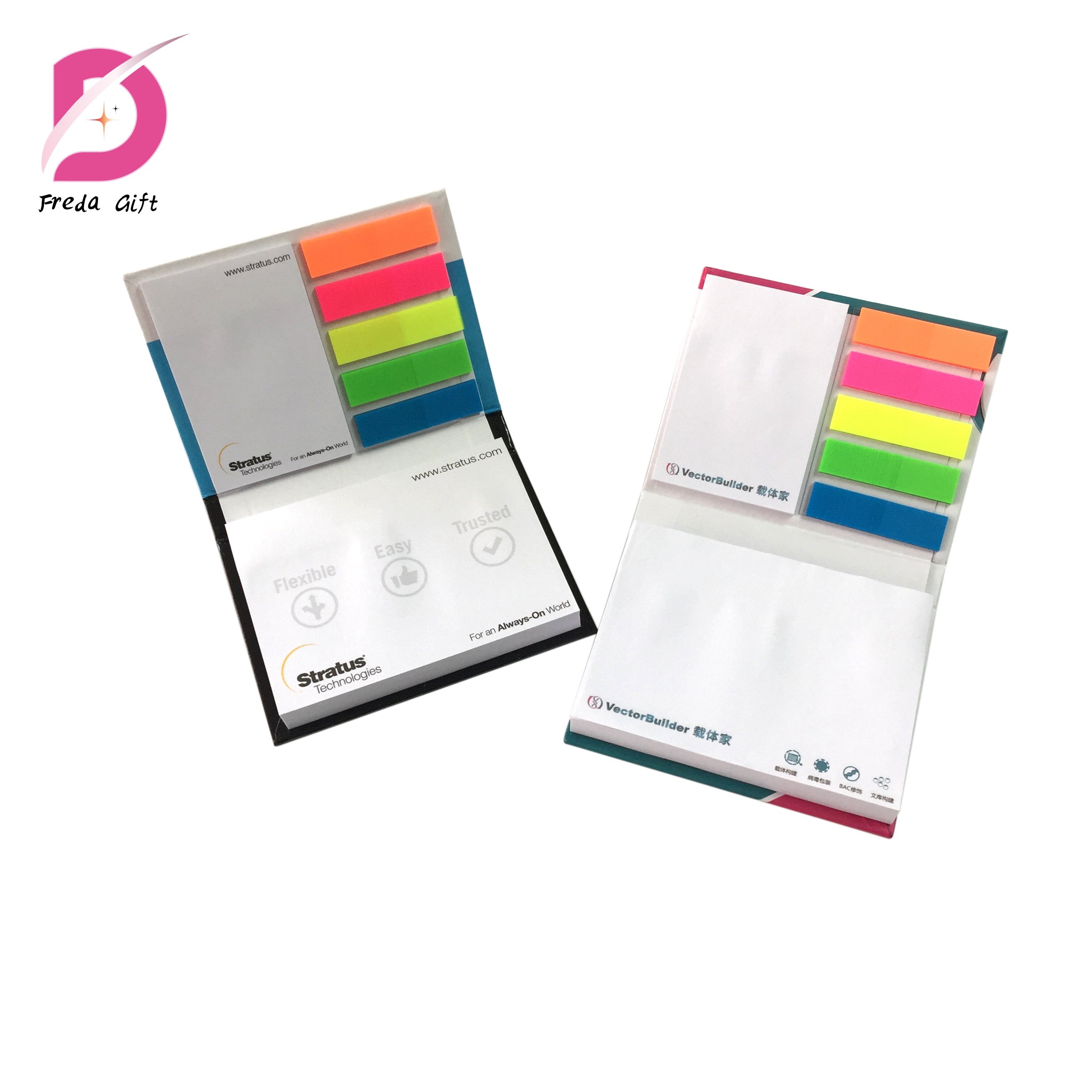 Customized 3x3 inches Die Cut Shape Sticky Notes memo notepad with Printing Company Logo