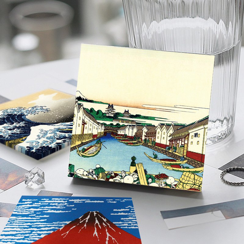 50 Sheets/Set Retro Art Painting Series Memo Pad(Series:Katsushika Hokusai)
