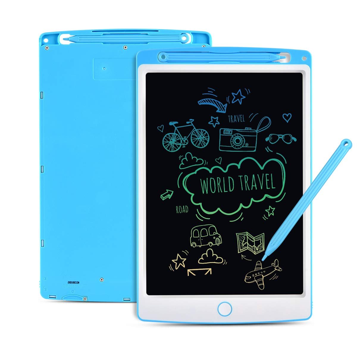 POLICRAL 10 inch Portable Mini Writing Board Handwriting Doodle Pad Drawing Tablet Memo Notebook for Kids