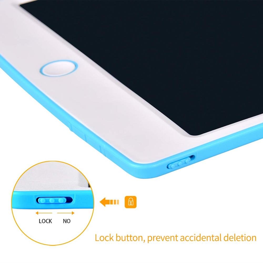 POLICRAL 10 inch Portable Mini Writing Board Handwriting Doodle Pad Drawing Tablet Memo Notebook for Kids