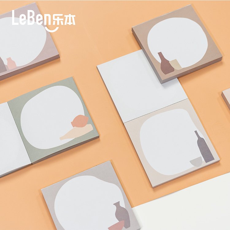 Custom Mini Pink Notepad Cube Kawaii Design with Magnetic Feature for Office Gift or Promotion