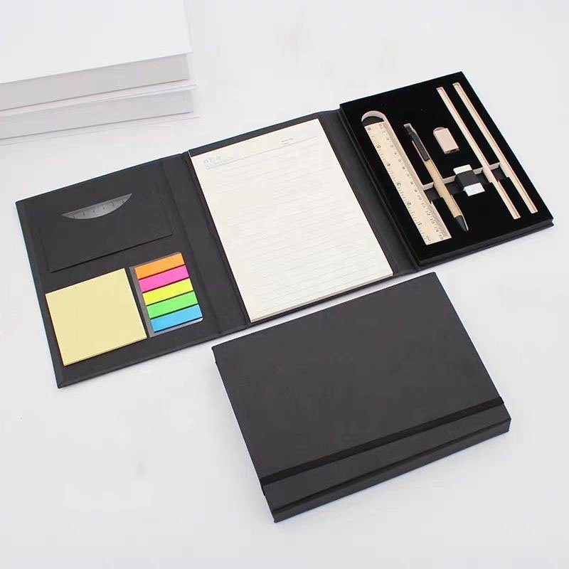 Eco Friendly Stationary, Luxury Memo Pad Set,196 Pieces Sticky Note Pads with Pen Ruler Tabs