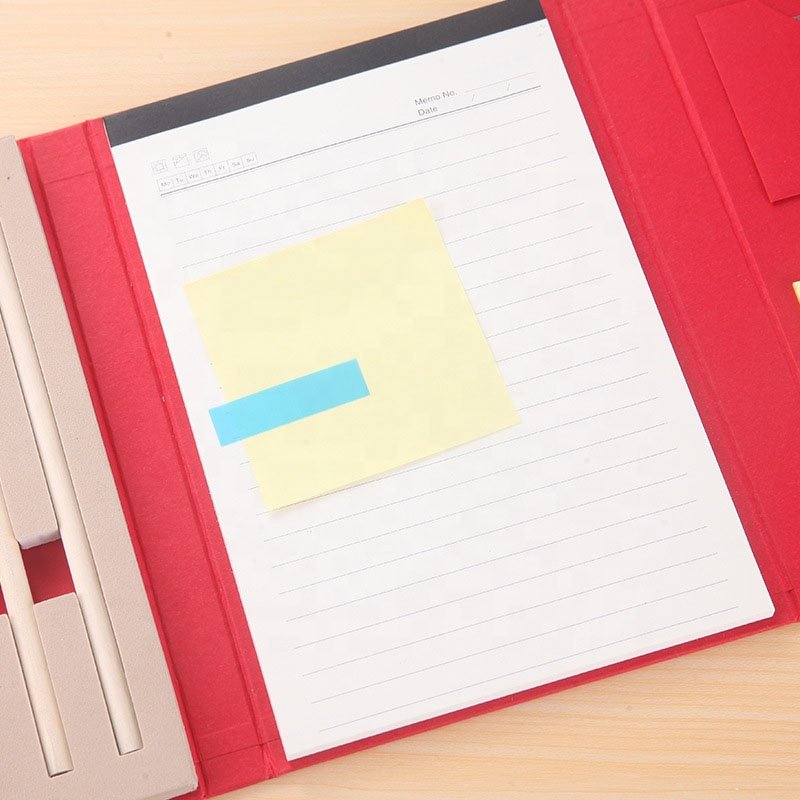Eco Friendly Stationary, Luxury Memo Pad Set,196 Pieces Sticky Note Pads with Pen Ruler Tabs