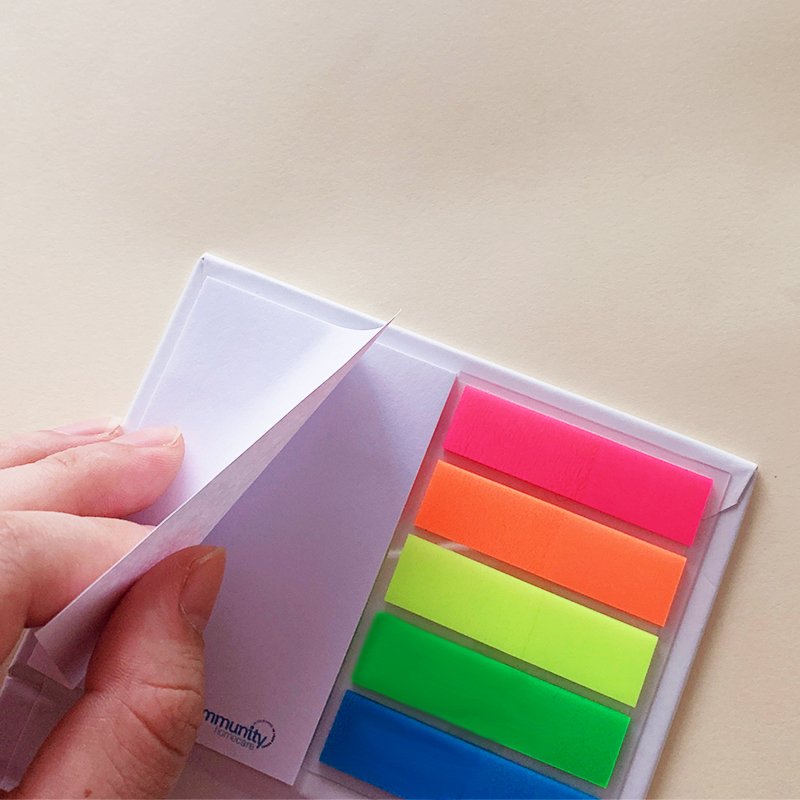 Customize Stationary Set Hard Cover Paper Note Pad Tear Off Desktop Post Notes It Sticky Notes Notepad Book with Index Cards