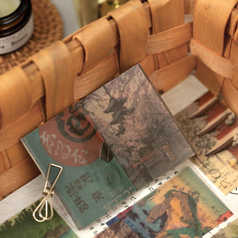 Vintage plant art hand tent DIY decorative foundation sulphate paper no glue