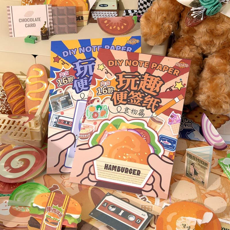 Simno 16 PCS Cute Creative Letter Writing Stationery Aesthetic Paper Supplies Decorative Paper Material for DIY Crafts