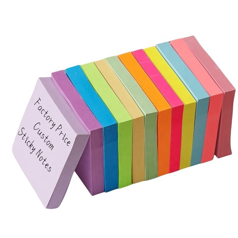 Factory Price Custom Sticky Notes With Logo Wholesale Cute Memo Pads Manufacturer Stationery School Office Supplier GT