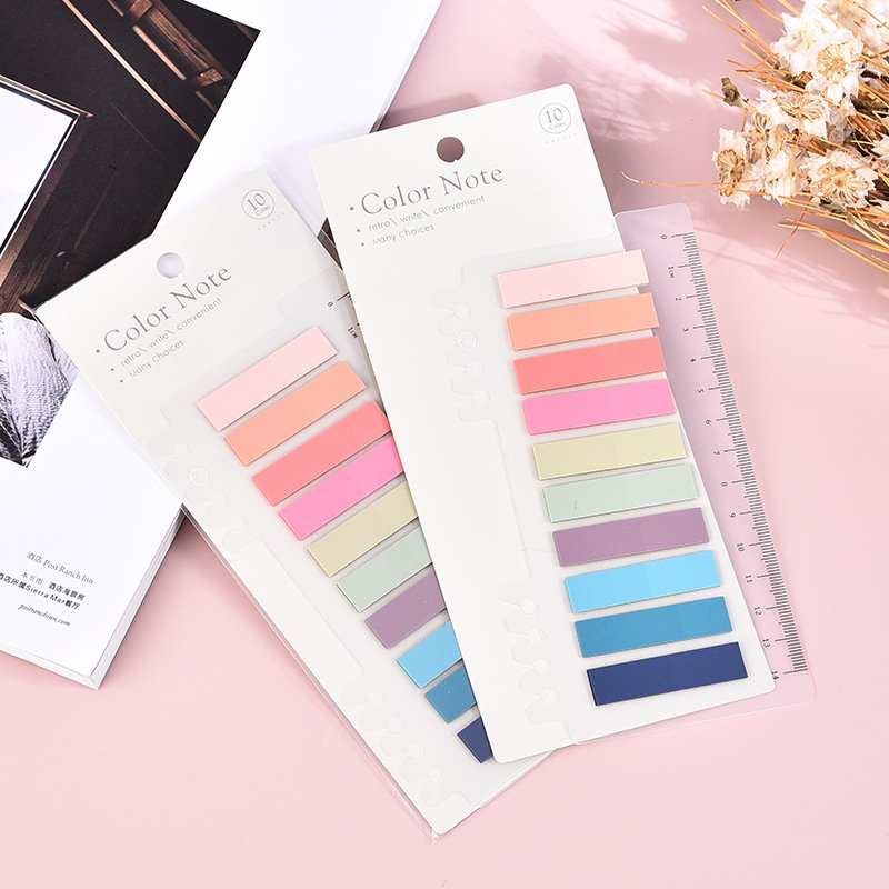Transparent Repositionable Self-Adhesive Annotation Tabs Color Page Markers for Books & School Sticky Notes & Index Tabs Drawing