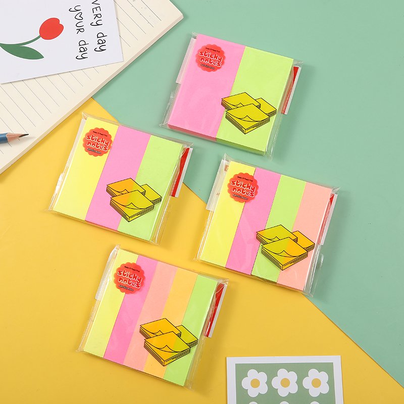 KADISI 76*15*5mm Writable stationery Custom Note Pad School colorful Memo Pad Office Sticky Notes