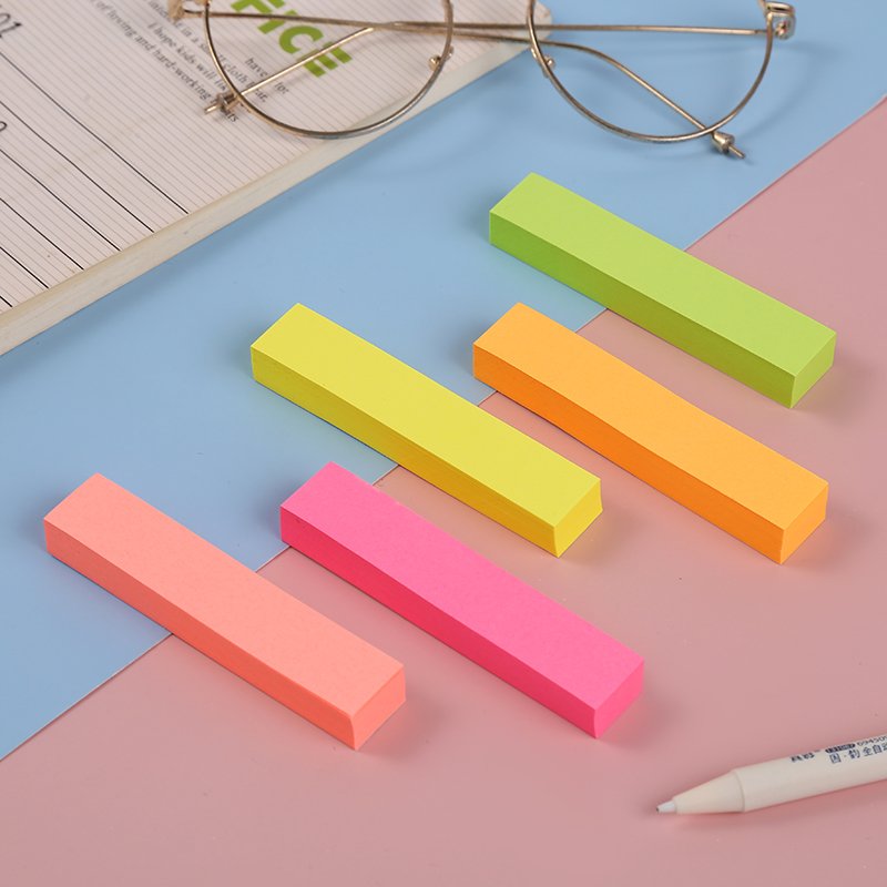 KADISI 76*15*5mm Writable stationery Custom Note Pad School colorful Memo Pad Office Sticky Notes