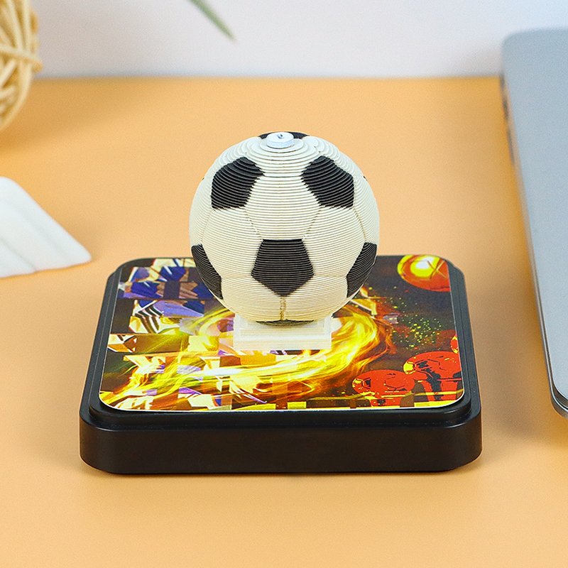 2005 Custom Creative Soccer Ball Football New Paper Crafts Parnoramic 3D Memo Pad