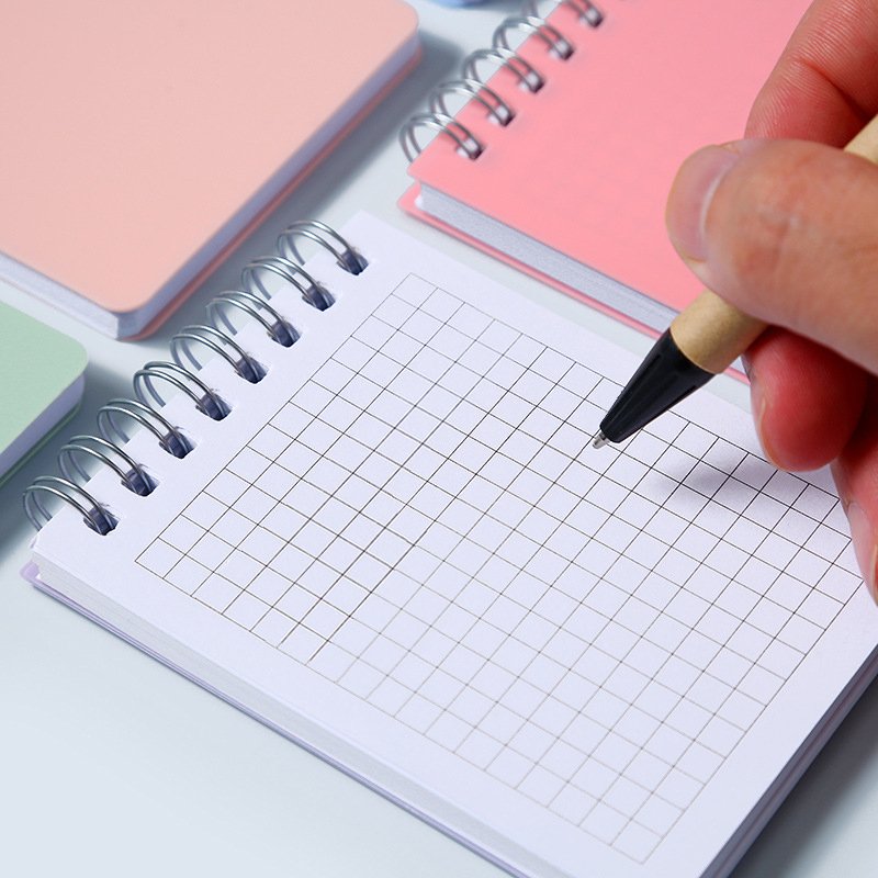 Wholesale custom pocket personalized spiral cute notepad to do list grid notepads custom logo printed
