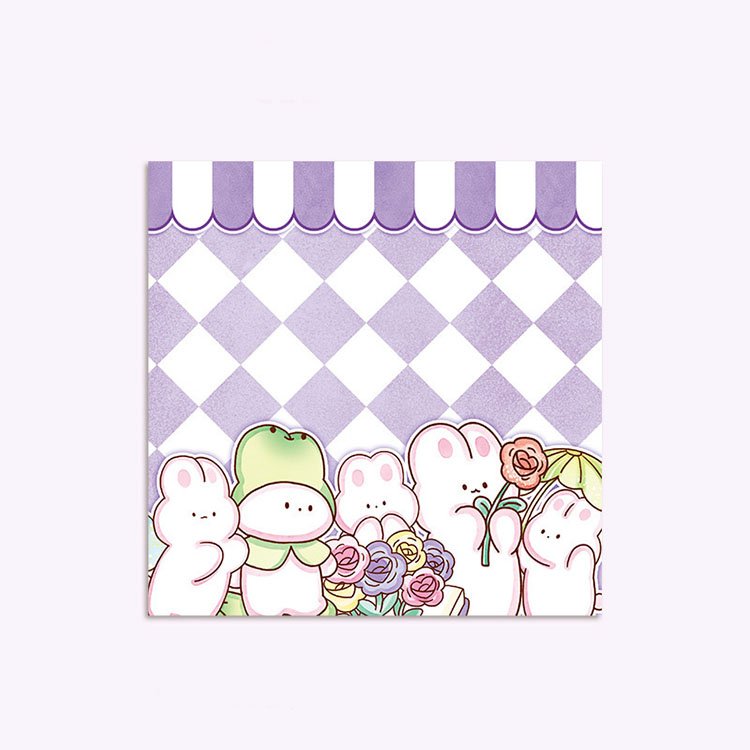 80 Sheets Sticky Note Kawaii Cartoon Paper Notepad Diary Scrapbooking Stickers Office School Stationery Notepads