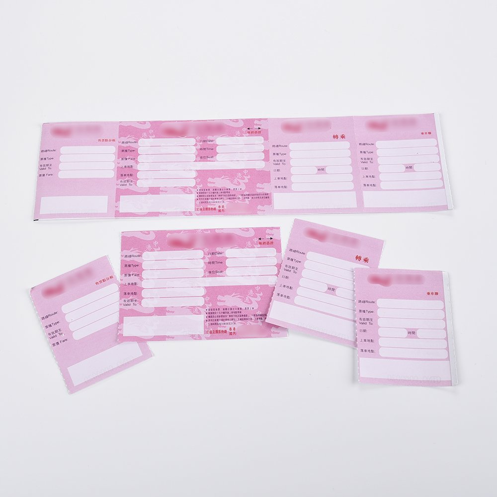 Hot-Selling Wood-Free Paper Pantone Colour Watermark Fold Paper Ticket For Multi Purpose