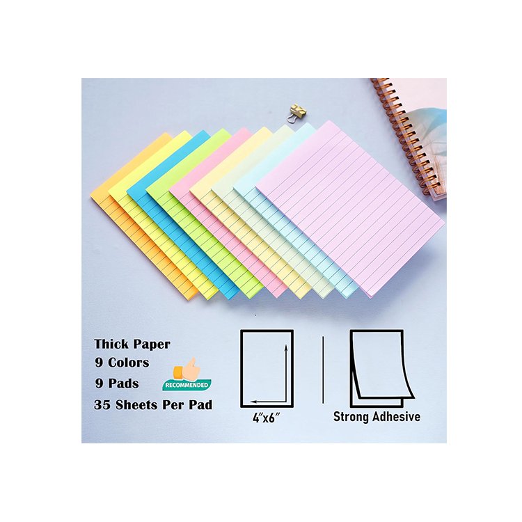 manufacturer hot selling custom Horizontal line Annotation paper bible Sticky Notes sets pad bible stationery for planner study