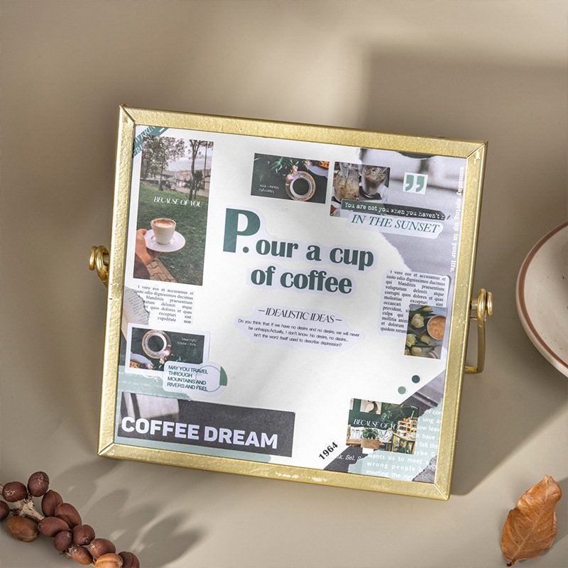 20 Pieces/Pack Coffee Theme Material Book My Coffee Magazine Series Decorative Stickers