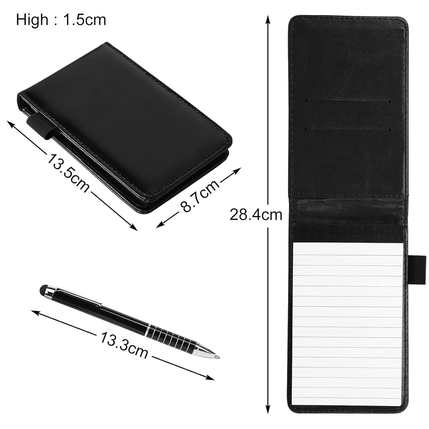 A7 Notebook Leather Mini Pocket Notebook With Pen