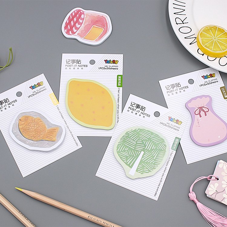 Custom Cute Kawaii Mini Diary Composition Notes Sticky Self-Stick Removable Notes For Students Home Office