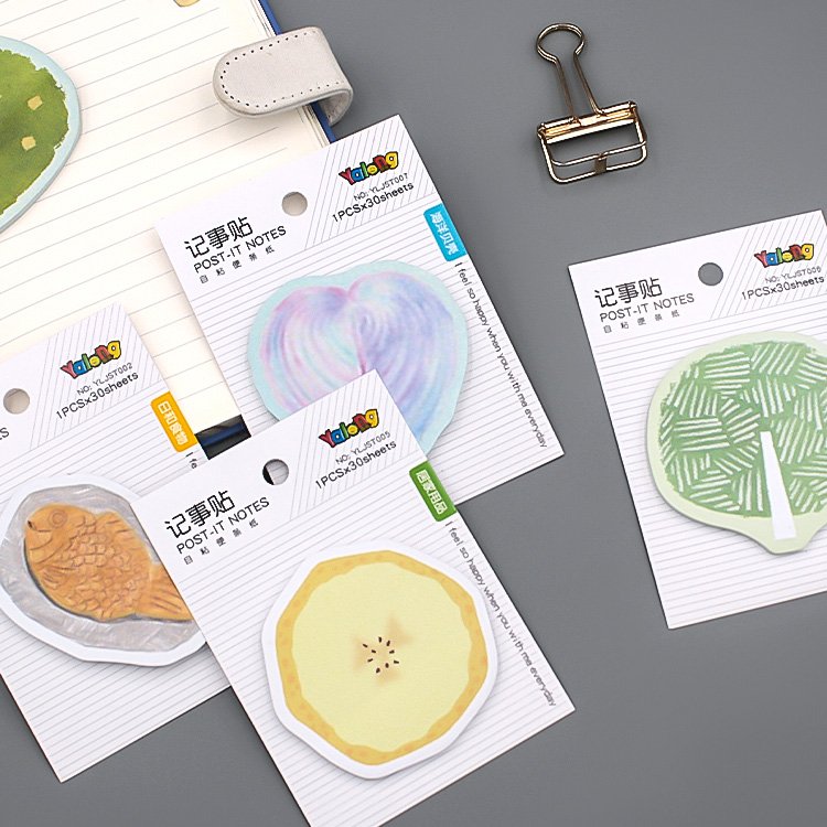 Custom Cute Kawaii Mini Diary Composition Notes Sticky Self-Stick Removable Notes For Students Home Office