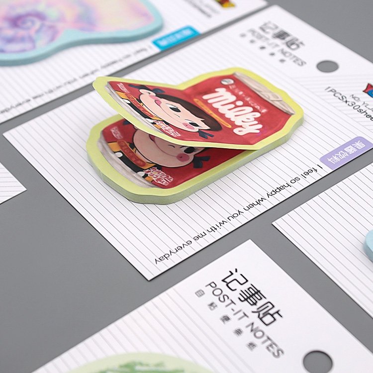 Custom Cute Kawaii Mini Diary Composition Notes Sticky Self-Stick Removable Notes For Students Home Office