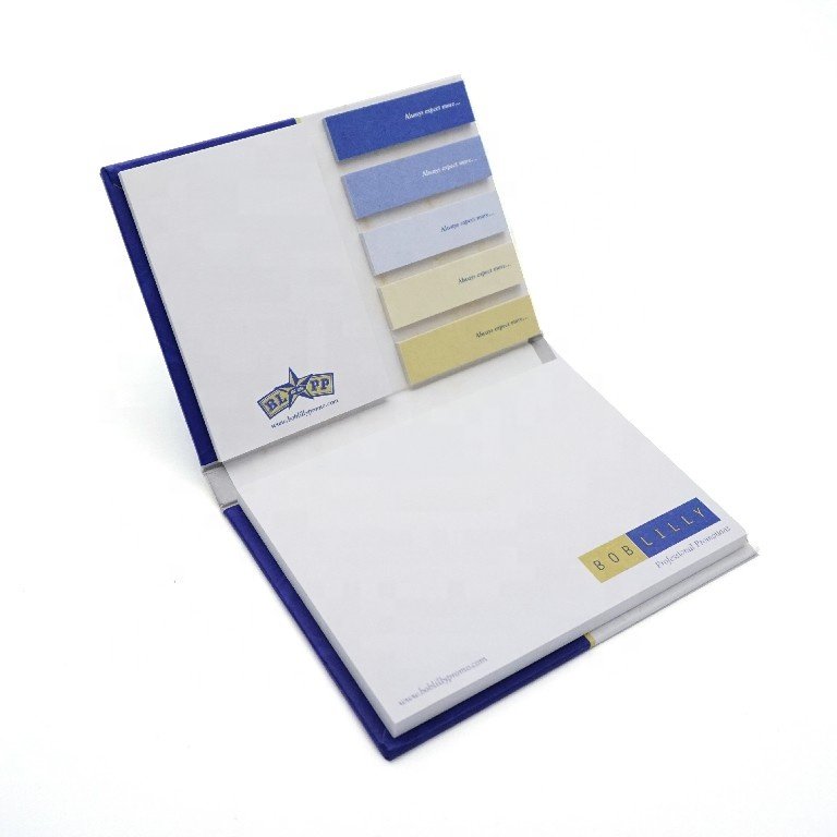 Custom paper flags Assorated sticky note books with hard cover