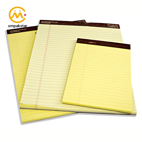 Wholesale custom logo decorative recycle paper legal writing memo notepad note pad with perforation