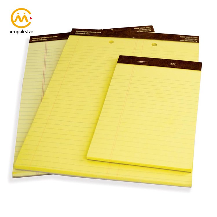 Wholesale custom logo decorative recycle paper legal writing memo notepad note pad with perforation