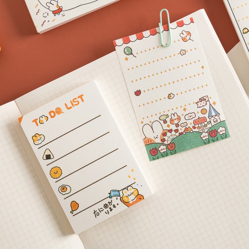 Factory Wholesale Kawaii Korean Stationery Animal Cute Small kawaii stationery memo pads