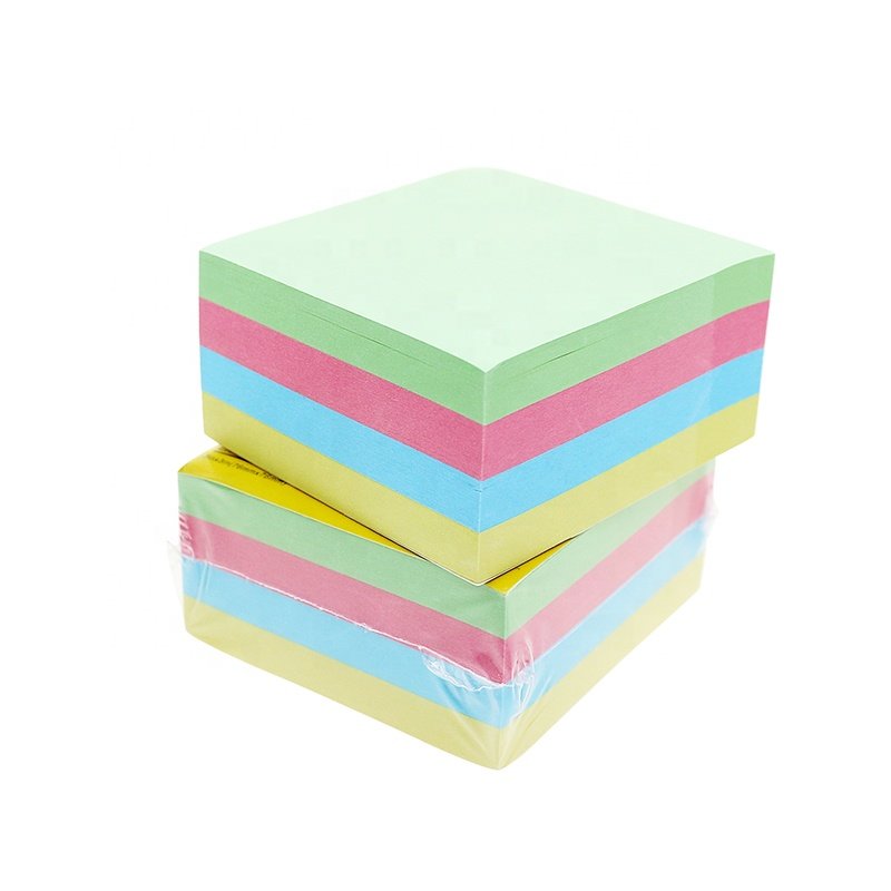 BECOL Wholesale Custom Sticky Note Pad Mini Memo Pad 400 Sheets Colorful Square Shape Sticky Notes with Custom Logo